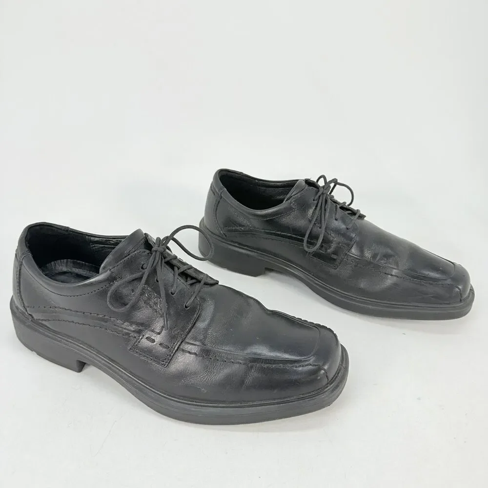 Ecco Berlin Apron Toe Oxford Loafers 49784 Black Leather Men’s Size 43 (9/9.5)